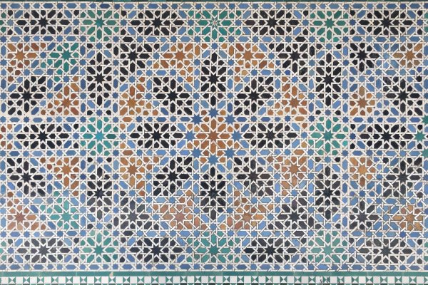 Photo of a tile wall with a pattern on it, Tiles, Seville, February 2017, Reinder Nijhoff
