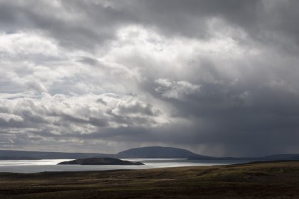 Photo of a large body of water under a cloudy sky, Iceland, May 2017, Reinder Nijhoff