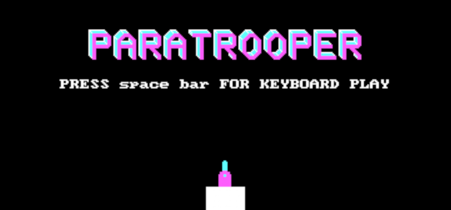 Paratrooper (playable DOS game in a shader)